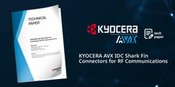 KYOCERA AVX IDC RF Shark Fin Connectors for Antennas Vehicle Systems